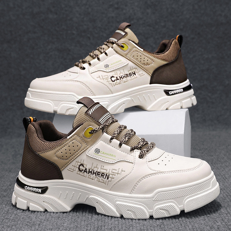 鞋子男款秋季2025新款工装低帮马丁鞋青少年运动防滑防水小白潮鞋