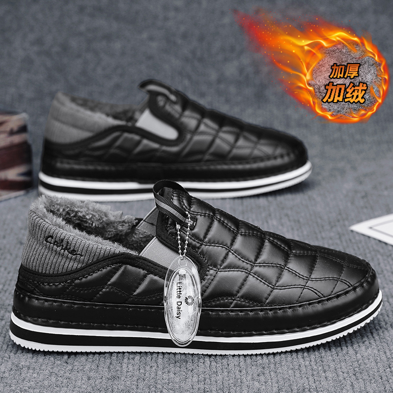 棉鞋男款冬季加绒保暖老北京布鞋