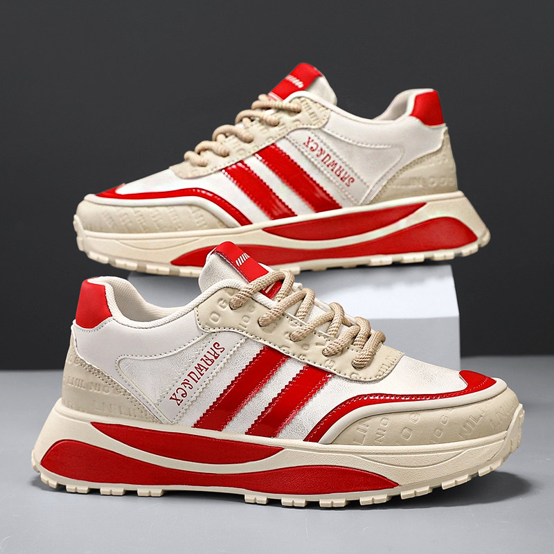 鞋子男款秋季2025新款青少年潮牌白色运动鞋男鞋厚底增高老爹潮鞋