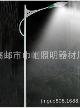 Q235小区路灯杆8米Q235整体热镀锌白色喷塑灯杆量大从优