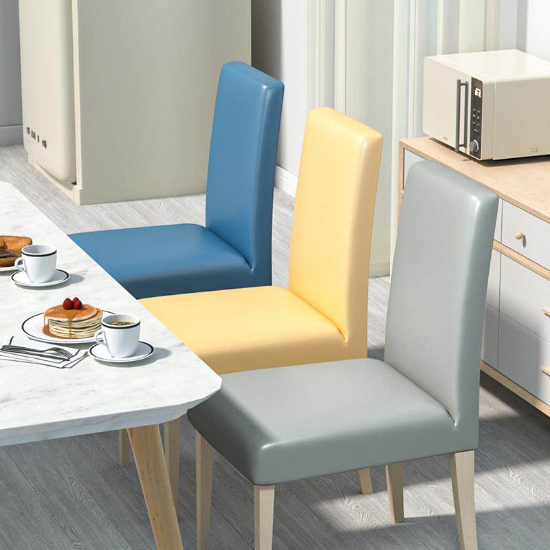 弹力皮椅子套罩垫子靠背一体四季通用凳子套餐桌?椅垫套家用