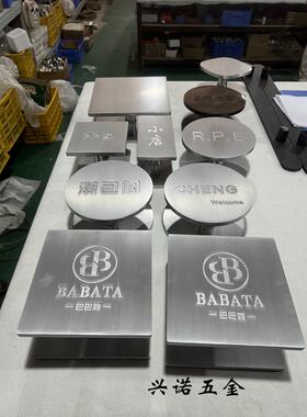 现代简约圆形大门拉手实木门把手黑色欧简无框玻璃门拉手定制logo