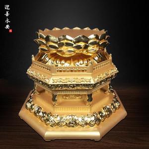 木雕观音佛像莲花实木底座金刚须弥台座佛台佛具大全迎善永安工艺