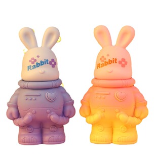 极速星际涂鸦兔熊存钱罐 大容量兔兔储蓄罐 耐摔搪W胶摆件同学学