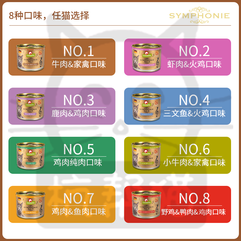 极速交响乐猫罐头GranataPet金交金罐GP成幼猫增W肥宠物主食湿粮