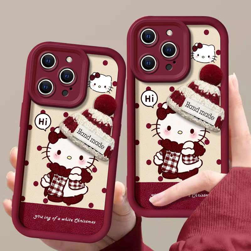 适用苹果16promax手机壳新款iphone15pro秋冬14防摔13可爱女12网红xsmax凯蒂猫8plus公仔7p高级感6s全包se2潮