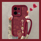 女款 适用OPPOReno13新款 手机壳Reno12Pro平安喜乐Reno11红色Reno10硅胶保护套Reno9全包防摔软壳Reno8时尚