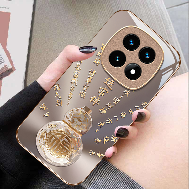 适用红米新款高级感轻奢风玻璃壳