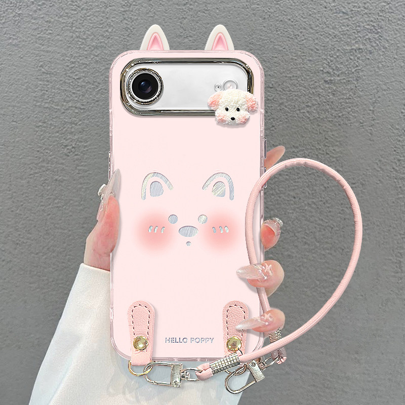 适用苹果17Air手机壳iPhone16小狗公仔15Pro网红爆款14Plus超好看13Promax保护套12/11全包X防摔XS镜头膜8/7