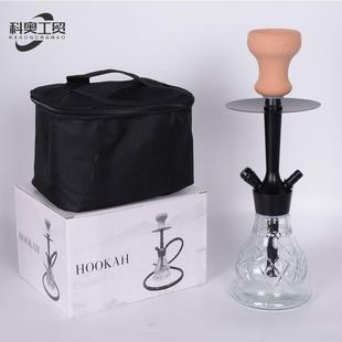 便携式带旅行包小号单管铝制水烟壶shishahookah成品装大量现货
