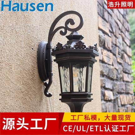 欧式户外壁灯围墙灯防雨防绣别墅大门壁灯庭院景观壁灯压铸铝材