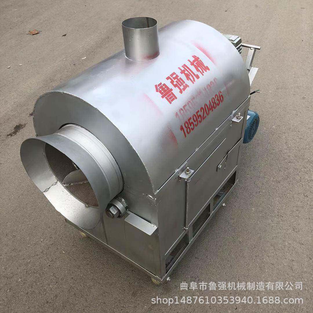 瓜子滚筒翻炒机图片100斤可控温电炒锅多功能电加热炒货机