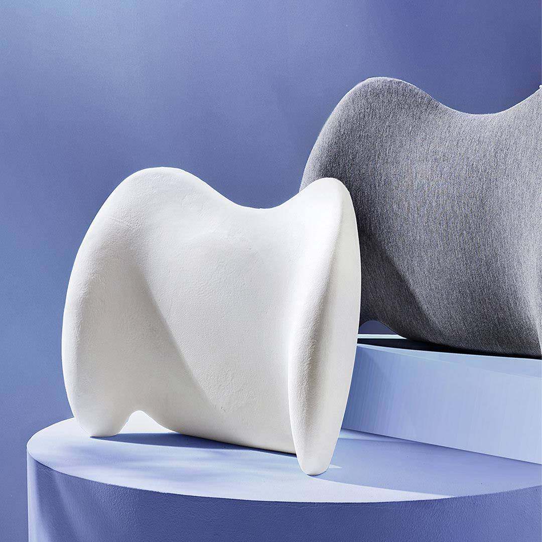 生态链8H鲸尾腰靠记忆绵汽车座椅靠背办公室护椎腰垫久坐抗菌