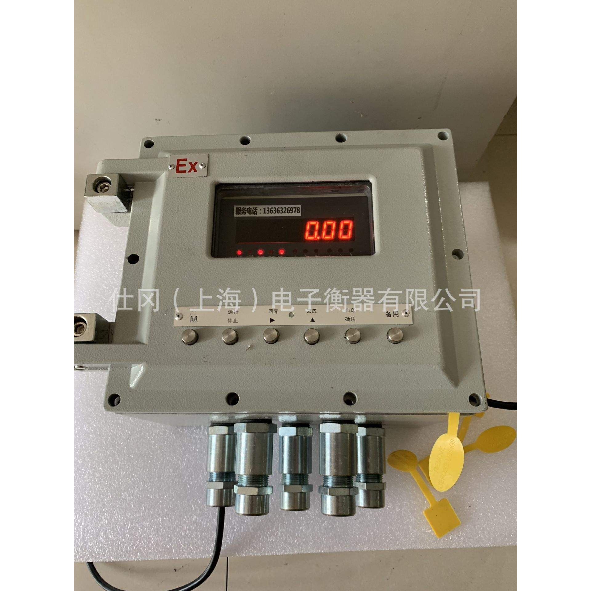 上海产隔1吨2吨3吨防爆电子地磅，危险品称重化工用本安型隔爆型