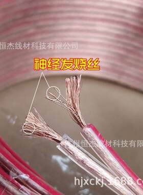 纯铜2X300芯神经丝音响喇叭线发烧音箱线缆广播线,音箱线