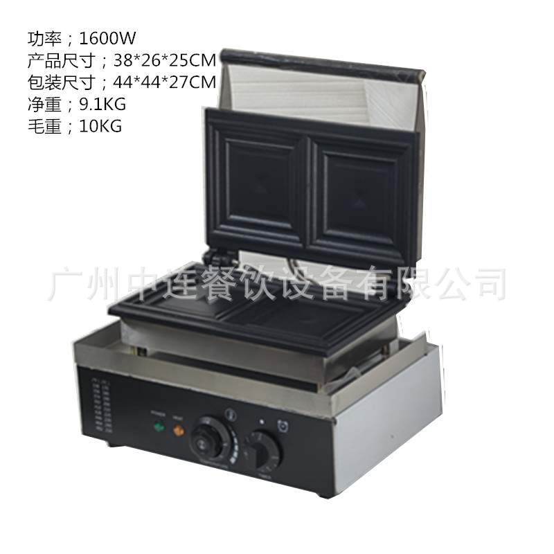 双头三角机械三文治不锈钢多款式小吃出口110V/220V电压
