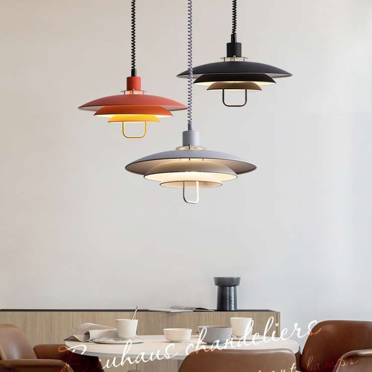 北欧丹麦primus中古客厅餐厅升降PH吊灯多层飞碟吧台卡座网咖灯具