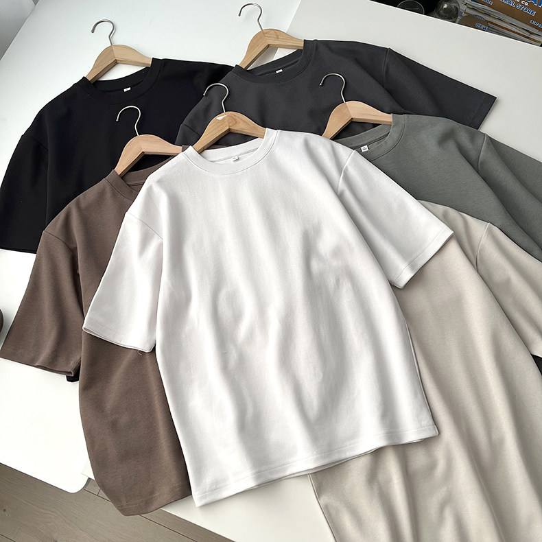 夏季男装女装宽松圆领T恤