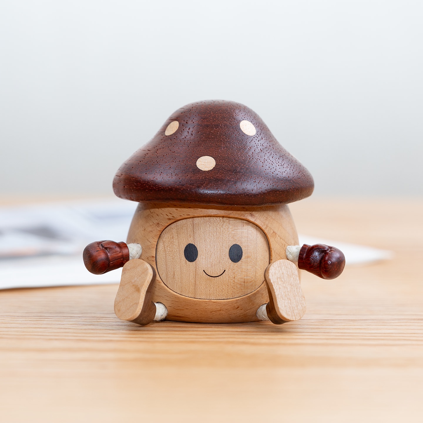 可爱蘑菇人乳牙盒脐带胎毛收纳