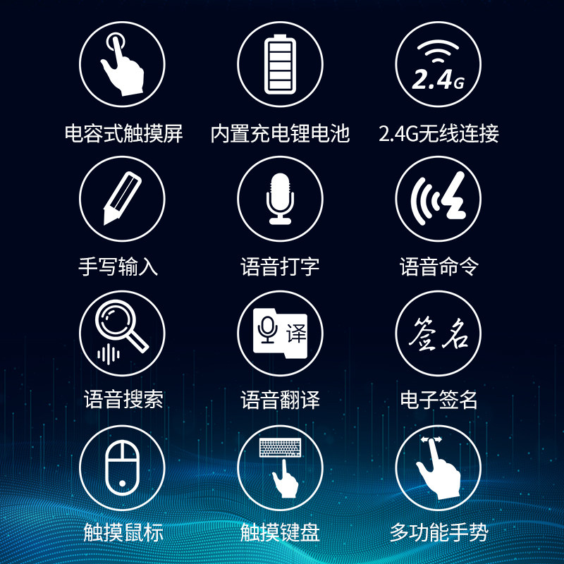 极速无线b手写板电脑写字输入声控语音打字台式手写键盘笔记本办