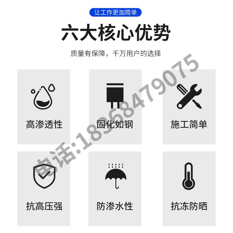 极速超渗透混凝土裂缝修补剂水泥地面桥I梁楼板地坪防水修补细微