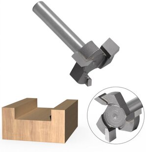 极速6mm Shank 3tleeth 45# Steel T Type Slotting Cutter Woodw