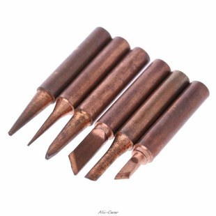 极速2018 d6 Pcs Copper Soldering Iron Tips 900M-T Lead Free