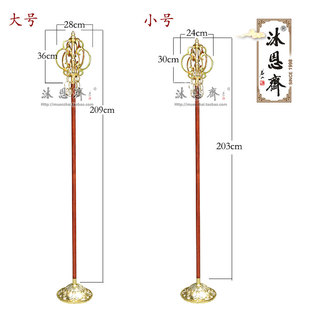 纯铜镀金禅杖方丈升座法杖佛堂锡杖法会I声杖僧人行脚鸣杖道场柱
