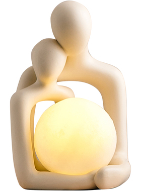 极速北欧抽象人物艺术情侣摆件小夜灯家居客M厅卧室玄关装饰品生