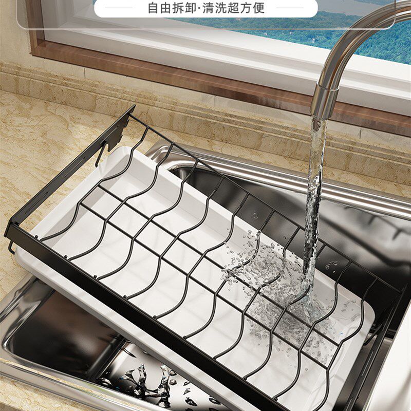 极速碗碟架厨房壁k挂式多功能置物架免打孔碗柜家用盘子沥水碗筷