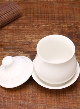 新品纯白色家用h上供摆件陶瓷大号供水杯佛具用品佛前供水杯家用