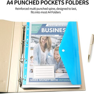 极速newA4d Size Plastic File Folders Wallets Colorful Docume
