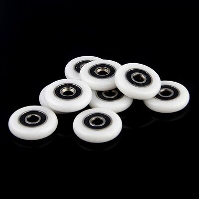 极速8 Pcs Shower Door Rsunner Rollers Pulleys Replacement Pa