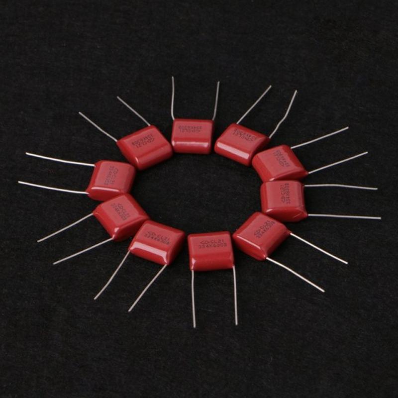 速发200pcs 25 Values 630V 0.001uf~2.2uf CBB Metal Film Capac