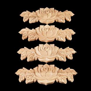 极速1Pc European Rose Woodcarving DeGcal Home Decoration Acc