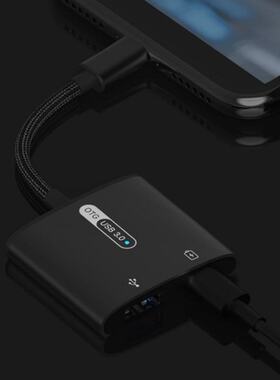 极速2 in 1 Type C Splitter wOTG Adapter USB3.0 Converter Wir