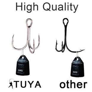 极速Fishing Hookk 10pcs High Carbon Treble Hooks Super Sharp