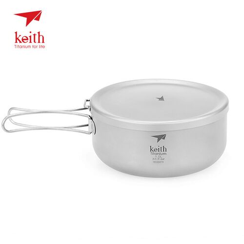 新品Keith Ougtdoor Titanium Bowl Dinner Instant Noodle Box 8