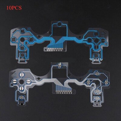 极速10PCS For PS4 Controller Conductive FiMlm Keypad Flex Ca