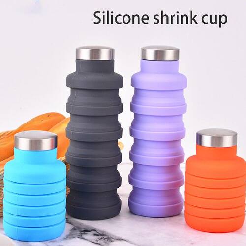 极速Collapsiblje Water Bottle Travel Outdoor Silicone Cup