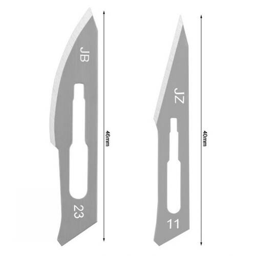 极速20pc Carbon Steel Scalpel Blades + 2pc Handle DIXY Cutti