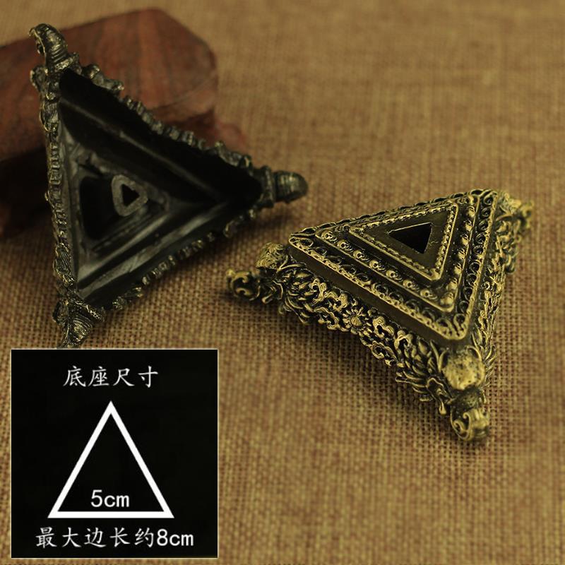 新品藏传密宗法器秽迹金刚杵底座金刚橛降魔杵S仿古铜普巴杵底座