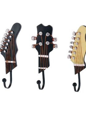 极速3Pcs Resin Guitar Wsall Hook Novelty Wall Hanger Holder