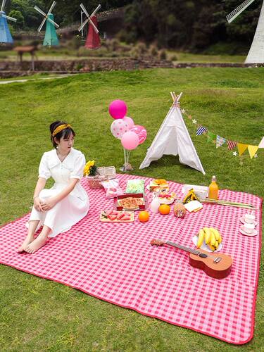 新品Outdoor Thicken Pad Blanket Camping BeacOh Plaid Picnic