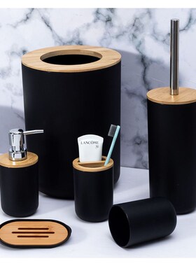 极速.Bathroom Accessories Setz Soap Dispenser Bottle Dish Wa