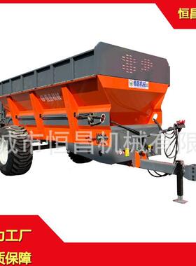 冻块大块粪肥双破碎撒粪车扬粪机加重12方双竖绞龙撒粪机