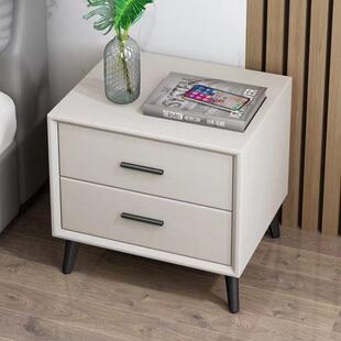 软包皮艺床头柜卧室家用意式轻奢科技布床头储物小柜子床边收纳柜