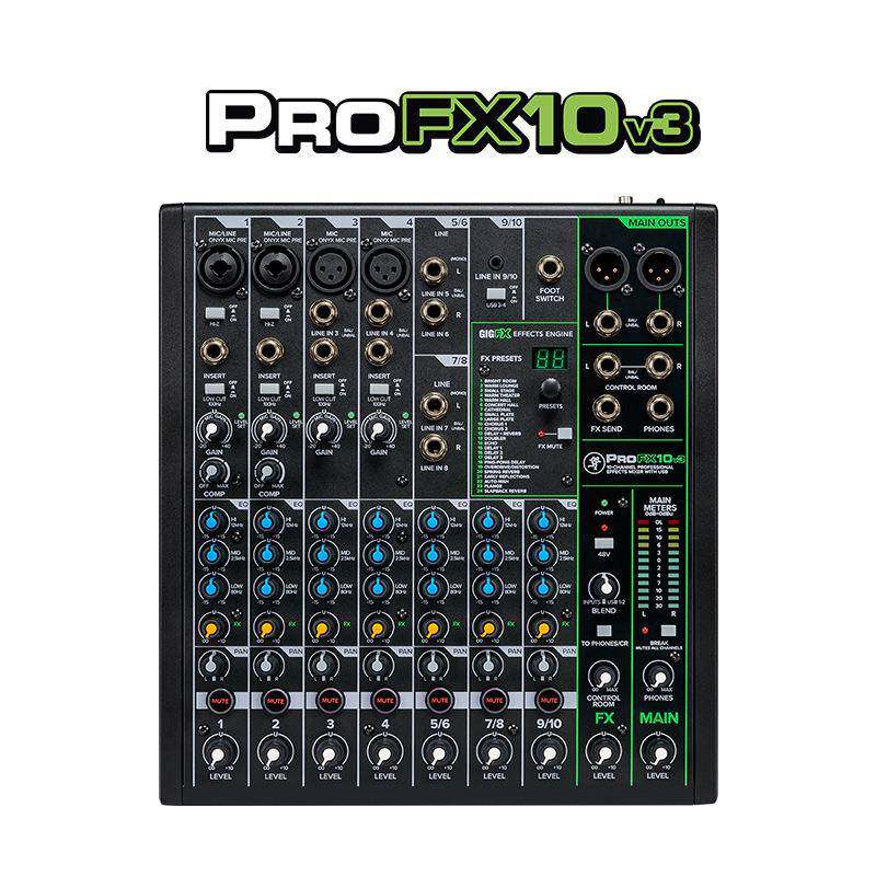 美奇RUNNINGMAN调音台ProFX10v3调音台支持直播K歌带声卡