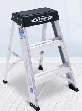 稳耐WERNER折叠升降加厚铝合金梯凳梯子凳家用梯装修工装凳SSA02