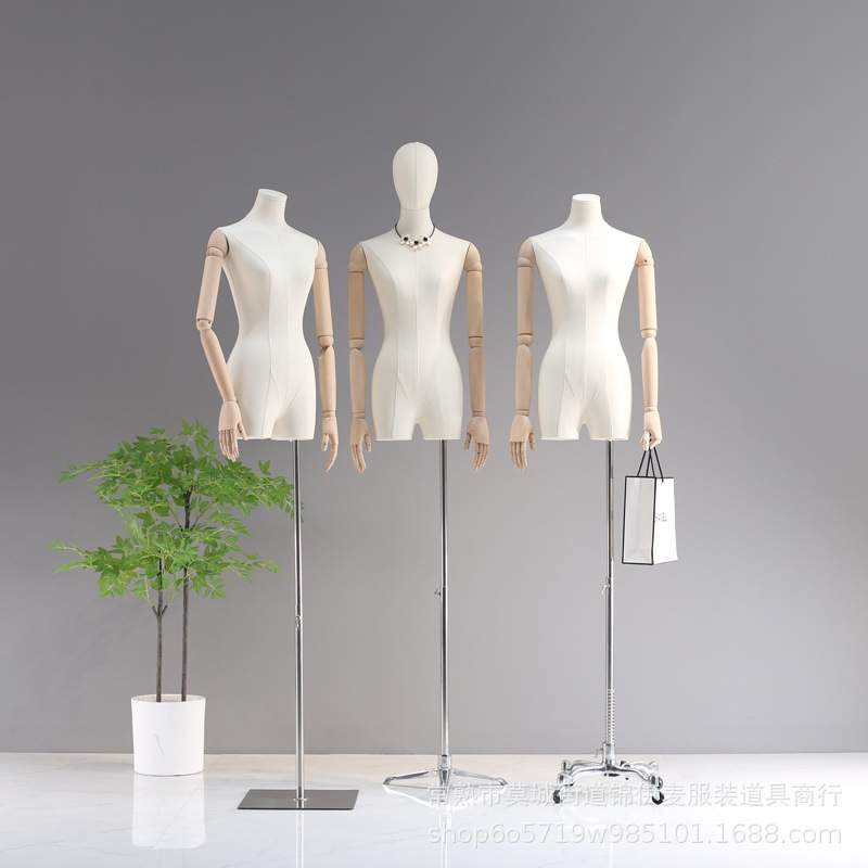 服装店韩版小胸锁骨模特道具女挂件手人台假人偶模特展示架全身